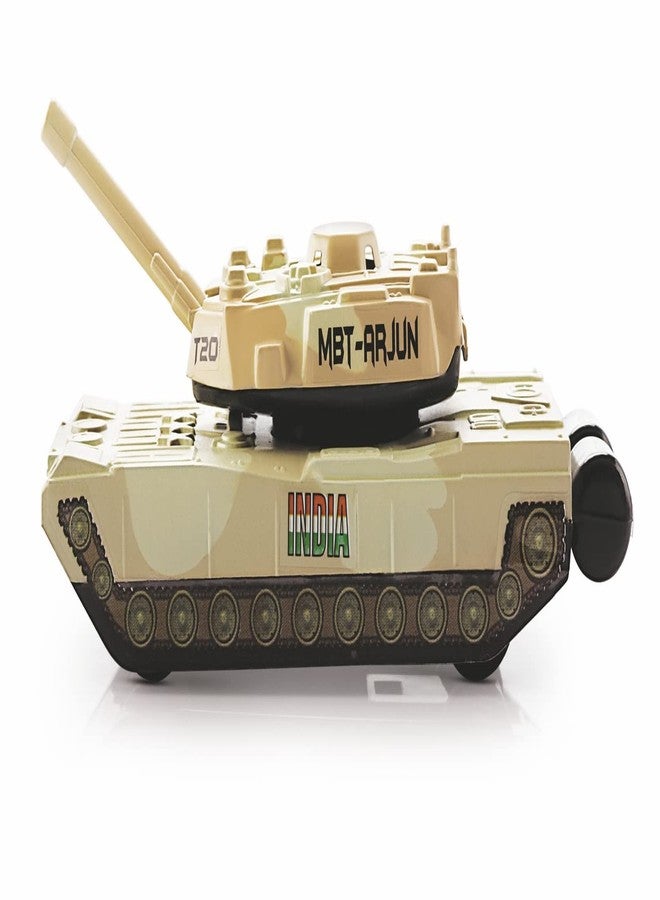 Shinsei Battle Tank T-20 Maintenance Free Pullback Spring Action Race Toy Gift for Boys 3+ Years. Strong ABS Plastic, NO Sharp Edges, BIS Certified. Pack of 1, Color Brown - Image 5
